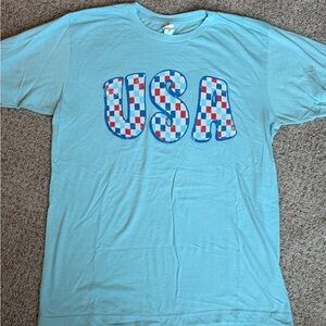 Checkered USA TShirt
